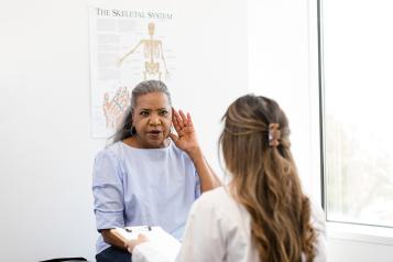 Patient lets GP know she is struggling to understand