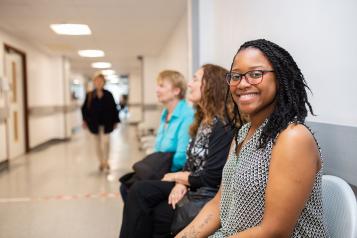 Patients in a waiting area