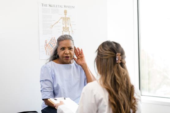 Patient lets GP know she is struggling to understand