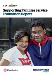 Cover of Healthwatch report on the Supporting Families Service